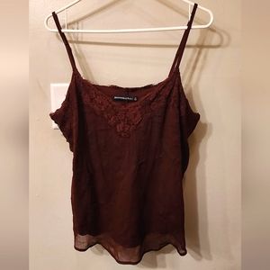 Abercrombie & Fitch Maroon Lace Cami